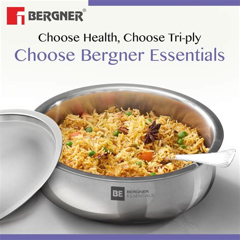 BE Essentials Tri-Ply Stainless Steel Biryani Handi