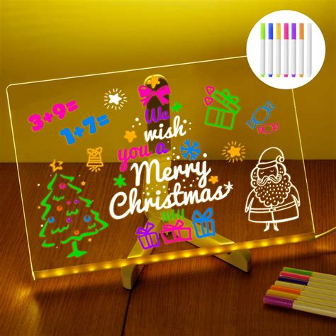 LED Glow Drawing Board with Accessories for Kids – 1 Year Warranty ...