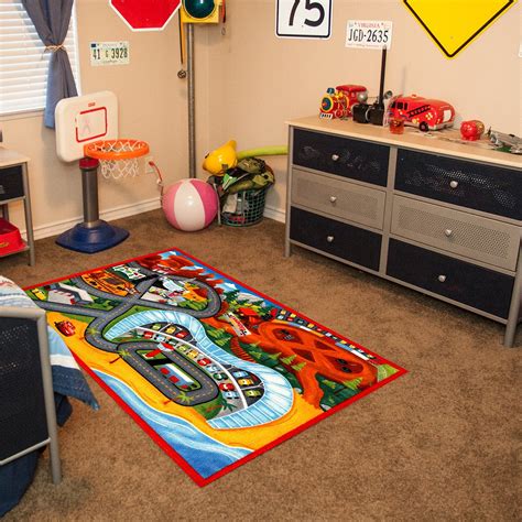 Gertmenian Disney Cars3 HD Kids Play Rug, Red, 40" x 54" : Amazon.in ...