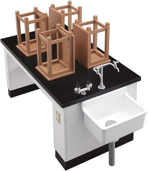 Hasegawa FA04 1/12 Figure Accessory Series, Science Room Desk and Chai ...