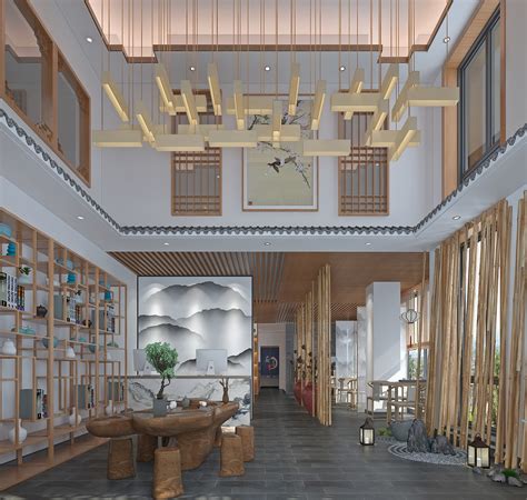 禅意新中式茶室|空间|家装设计|择木创建设计_原创作品-站酷ZCOOL