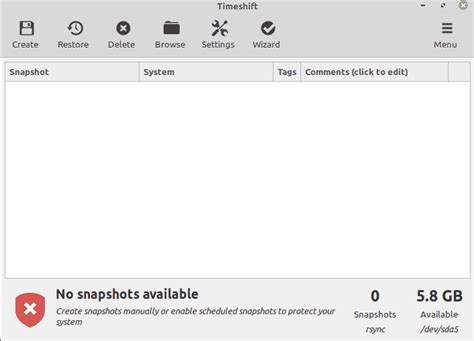 Image result for TimeShift Linux Command Line