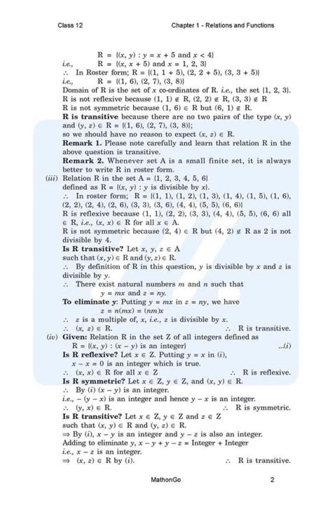 CBSE Class 12 Maths Chapter 1 的图像结果