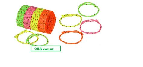 288 Neon Friendship Rope Bracelets ~ Birthday Party Favors ~ Summer ...