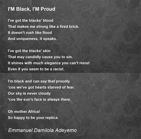 Poems About Black Pride