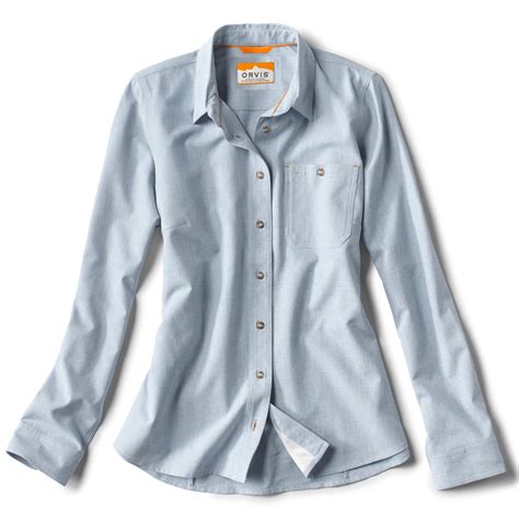 Women's Long-Sleeved Tech Chambray Work Shirt | Women's Shirts – Orvis UK