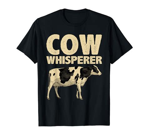 Cute Cow Whisperer For Men Women Herd Cow Farmer Cattle Cows T-Shirt ...