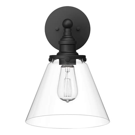 Signature Hardware Barwell 10-in W 1-Light Matte Black Modern ...