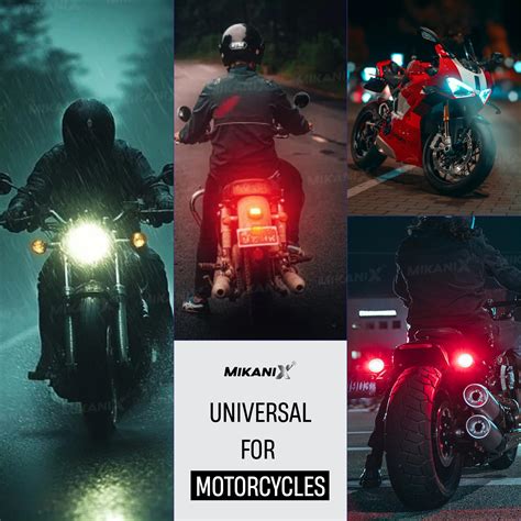 Mikanix 25 Patterns Universal Bike Hazard Flasher/Blinker Waterproof F