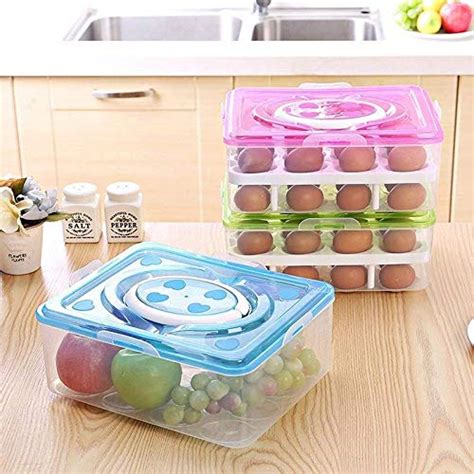Buy Getzon 32 Grid Egg Container Storage Box & Egg Basket & Egg Storage ...