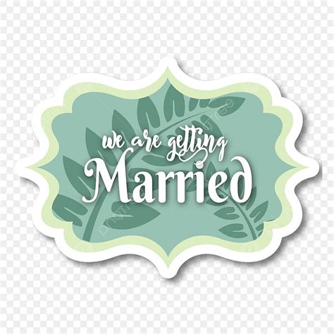 Wedding Sticker PNG Transparent, Simple Design Wedding Stickers, Wedding Sticker, Wedding ...