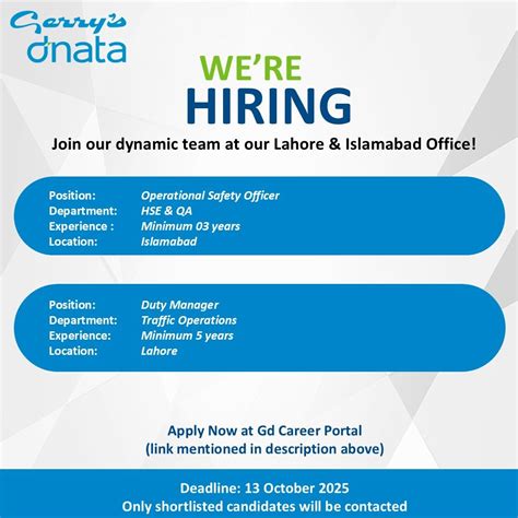 Gerry's dnata Jobs October 2025