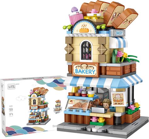 Buy MEIEST Mini City Shop Street View Building Blocks Model Set ...