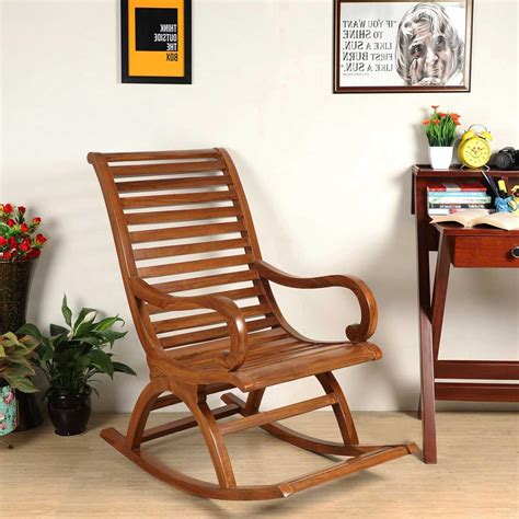 DZYN Furnitures Boston Rocking Chair for Living Room/Premium Lounge ...