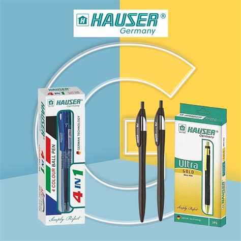 Hauser 4 In 1 Retractable Ball Pen - SCOOBOO - Hauser