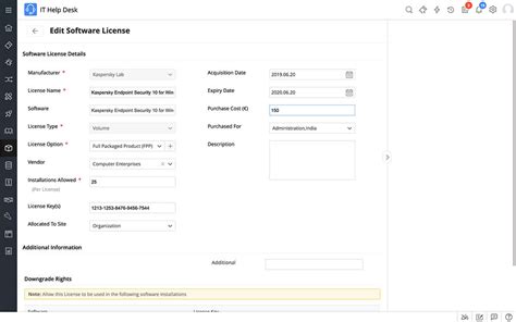 Image result for Software License History Page Example