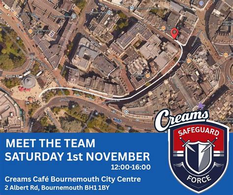 MEET THE SAFEGUARD FORCE TEAM, Creams Cafe Bournemouth, 1 November 2025 ...