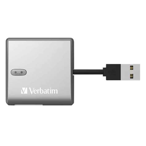 Verbatim USB 2.0 Card Reader 65677, compact size, High Speed Data Tran ...