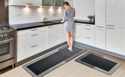 Buy SITTELLA Rubber 2 Kitchen Mats Set, Anti-Skid Kitchen Mats 3.5mm ...