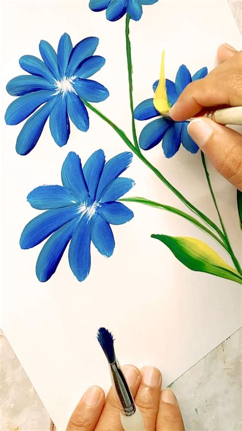 Flower painting step by step painting tutorial for beginners – Artofit