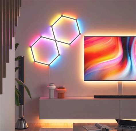 NANOLEAF LINES 60 DEGREES (STARTER KIT) FOR GAMING ROOM AND HOME ...