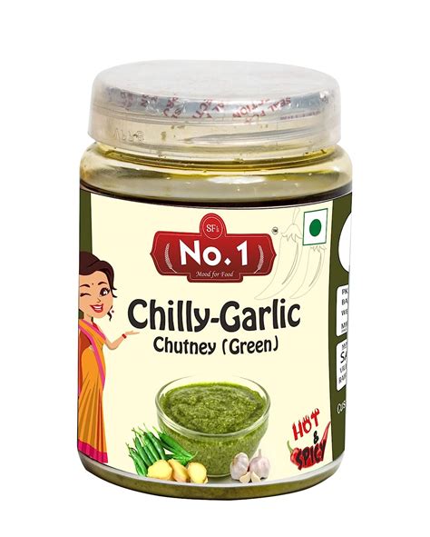 No.1 Green Chilli-Garlic Chutney Spicy, Sugar free Green Chilli Garlic ...