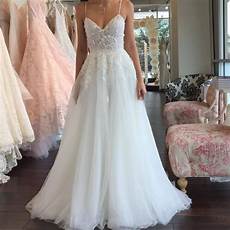 Lace Straps Gown V Neck Wedding Dresses Cheap Bridal Dresses Wd546 by 2019 New Cheap Wedding Dress Spaghetti Straps V Neck Lace Lace Straps Gown V Neck Wedding Dresses Cheap Bridal Dresses Wd546
