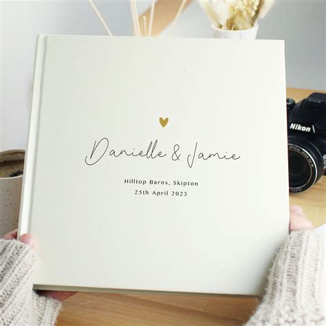 Personalised Photo Album Happily Ever After Anniversary Wedding ...