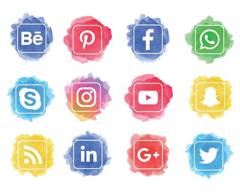 Social Networking Icons Vector 的图像结果