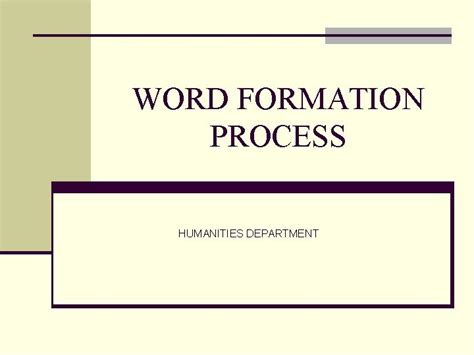 Image result for Word Formation Process