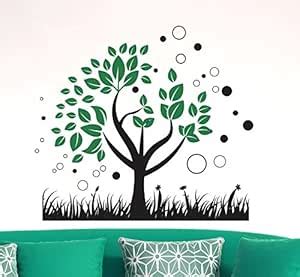 Buy Wallmonks Green Tree Wall Sticker Online at Low Prices in India ...
