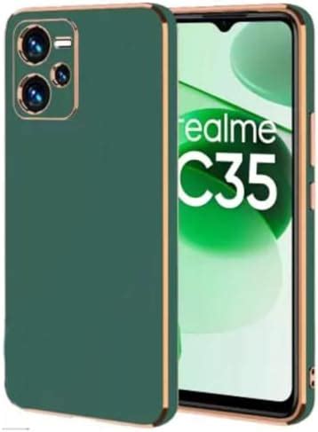 PROTOR Soft Camera Protection 6D Chrome Back Cover for Realme C35 ...