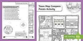 Map of Scotland Compass Points Activity - Twinkl Resource