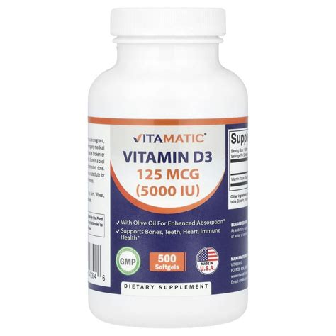 125Mcg Vitamin D