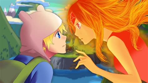 Anime Adventure Time Finn And Flame Princess