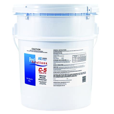 C-5 Chlorine Dioxide Tablets 10kg (Qty 100) - Nowchem Chemical ...