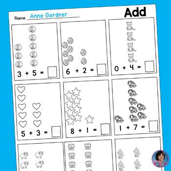 Image result for First Grade Fun Math Worksheets Addition Fluency