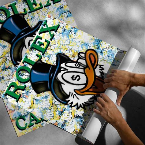 Poster Dagobert Duck Scrooge McDuck Comic Art Print Wall Art