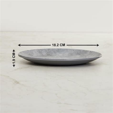 Buy Fiesta Persian Round Side Plate- Melamine- 18.2 cm- Grey from Home ...