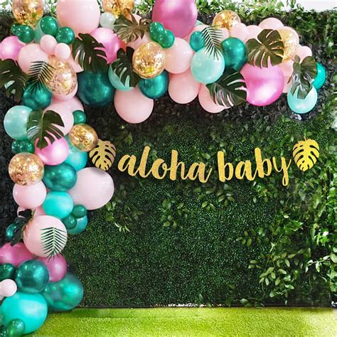 Buy Sweet Baby Co. Flamingo Tropical Jungle Baby Shower Decorations ...