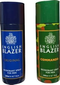 English BLAZER ORIGINAL COMMANDO (PACK OF 2) Deodorant Spray - For Men ...