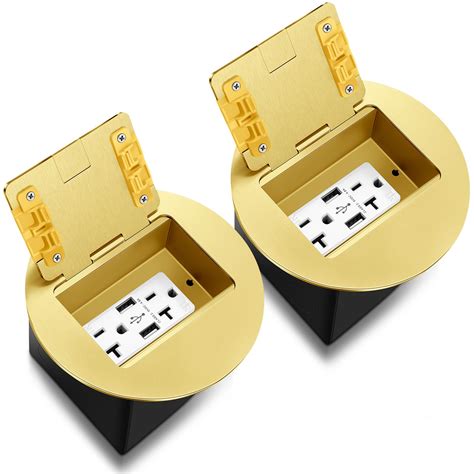 Snapklik.com : Kanayu Recessed Floor Outlet 398x366x315 1-Gang