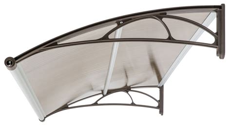 Nadstrešnica Za Vrata 82x150cm Smeđa Baza Ploča Providna 6mm | Akcijska ...