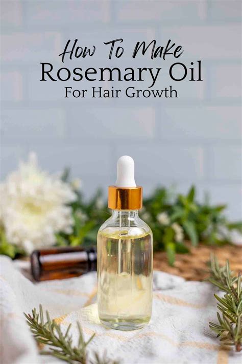 Learn how to make rosemary oil for hair to promote thick healthy hair and scalp. This reci ...