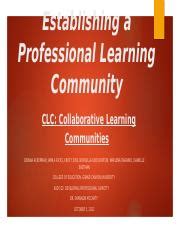 Image result for Developing a Professional Learning Community