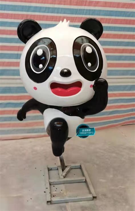 熊猫雕塑-玻璃钢|成都泥源雕塑有限公司