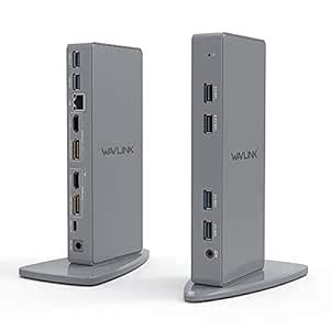 WAVLINK USB 3.0 Universal Docking Station, 14-in-1 Aluminum Ultra 5K ...