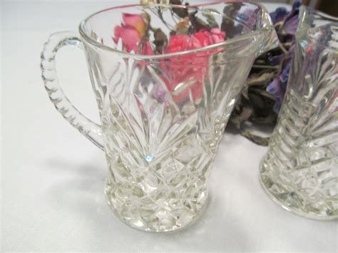 Vintage Anchor Hocking Tall Glass Creamers Creamer Set of 2 - Etsy