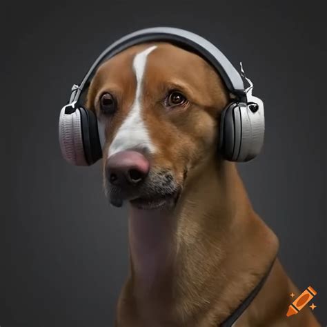 Dog With Headphones