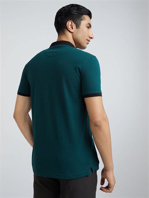 Park Avenue Green Solid Slim Fit Cotton Blend T-Shirt – MyRaymond